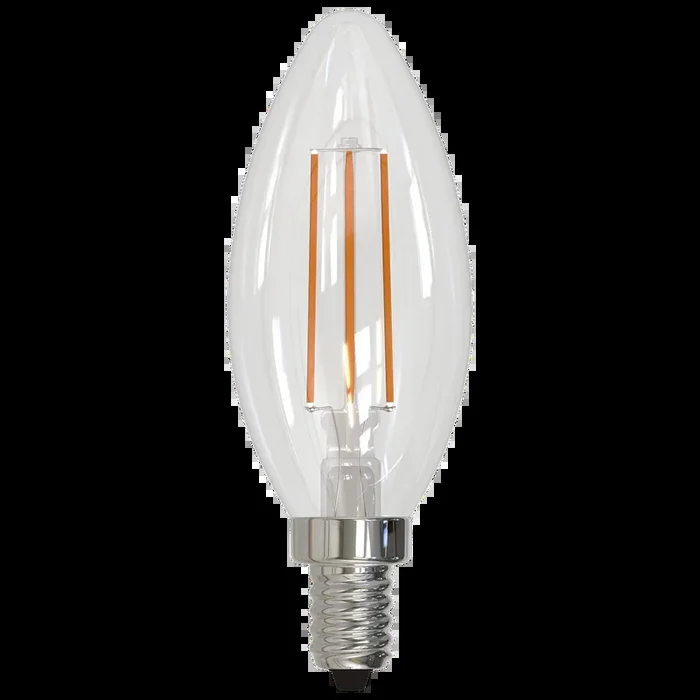 Bulbrite LED5B11/27K/FIL/D/B 5W LED B11 2700K Filament Bulb 500Lm 80 CRI E12 Base 120V Dimmable Clear (776636)