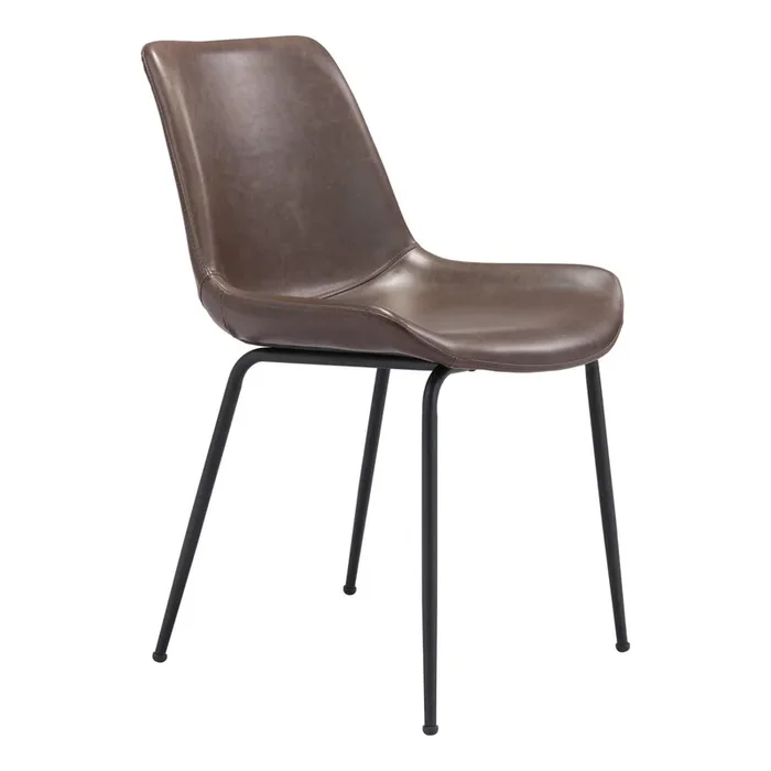 Byron Dining Chair, Brown, Set of 2