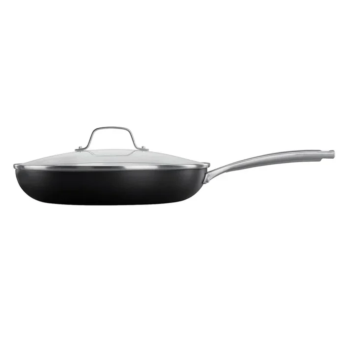 Calphalon Classic Oil-Infused Ceramic Fry Pan with Cover, 12″