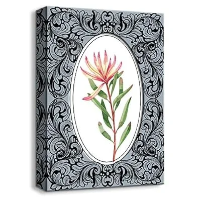 Canvas Wall Art Vintage Style Painting Artwork for Home Prints Framed – 24×36 inches