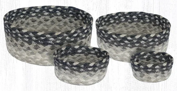 CB-890 Gray/Sandy/Ivory Braided Baskets