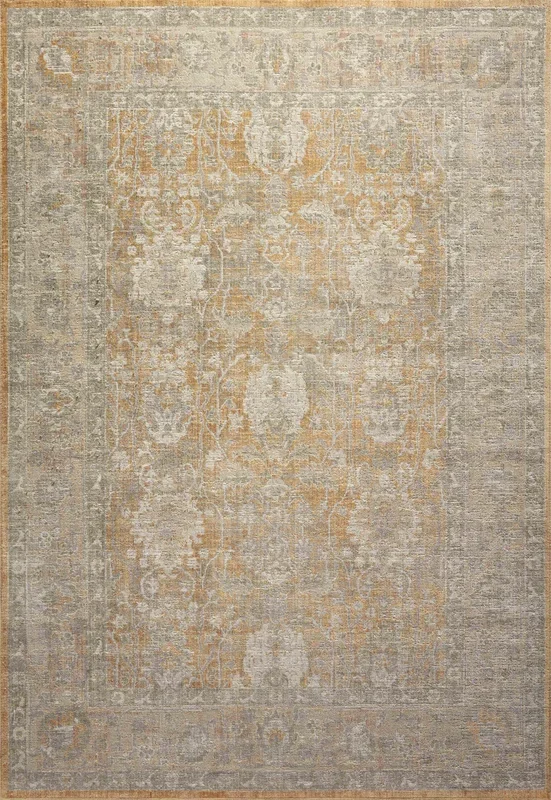 Chris Loves Julia x Loloi Rug in Gold, Sand – 3’7″ x 5’7″