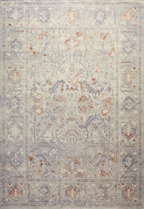 Chris Loves Julia x Loloi Rug in Oatmeal, Lavender – 10’0″ x 14’0″