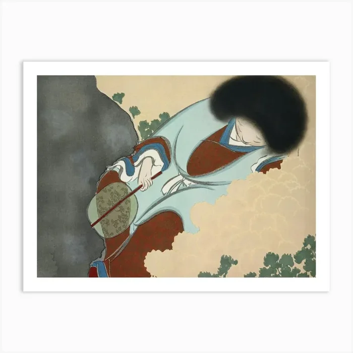 Chrysanthemums From Momoyogusa –Flowers Of A Hundred Generations, Kamisaka Sekka Art Print by Fy! Classic Art Prints and Posters