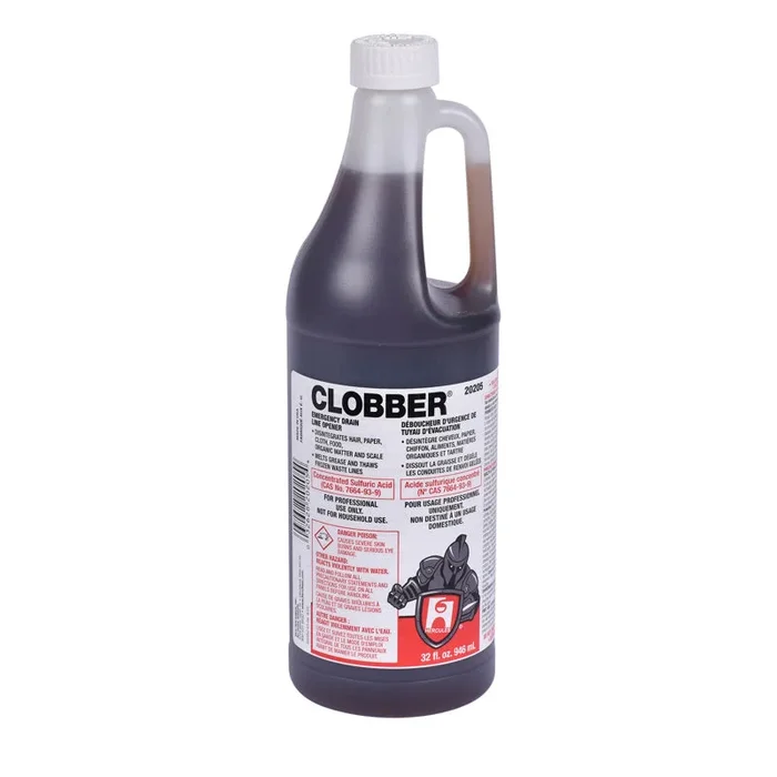 Clobber Drain and Waste System Cleaner 32 Oz (4 pack)