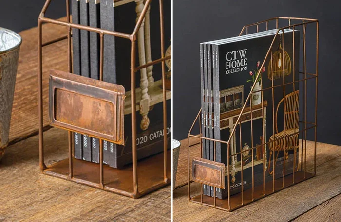 Copper Finish Desk Organizer – Decor Steals