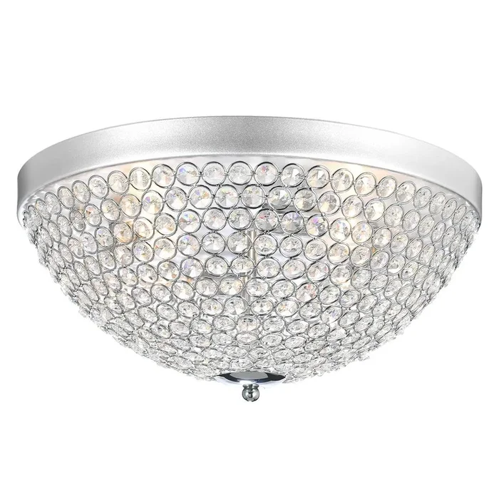 CWI Lighting Globe 4 Light Bowl Flush Mount With Chrome Finish