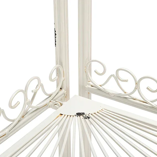 Distressed Iron Corner Shelf – Decor Steals