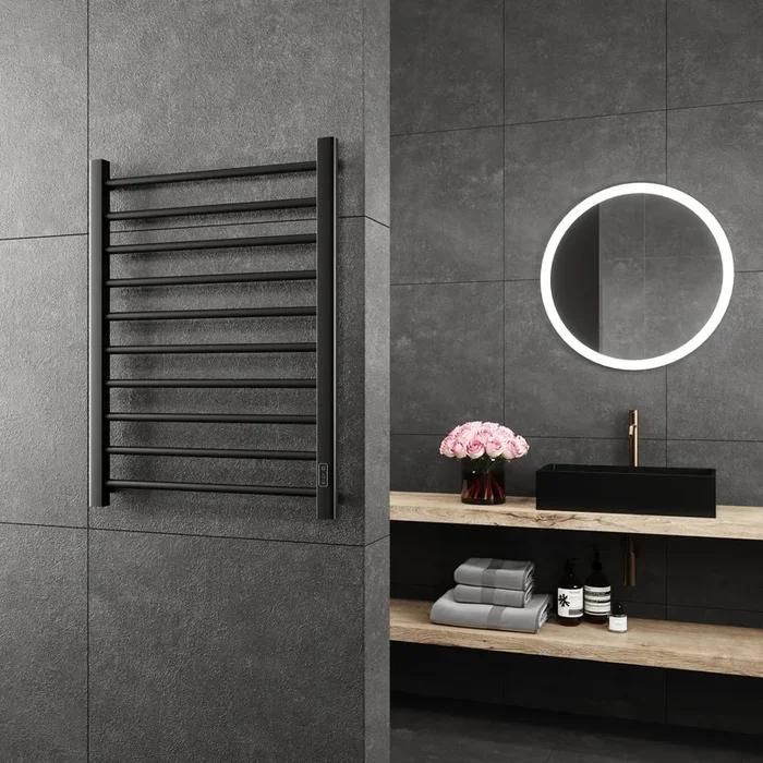 Elen Wall Mounted Electric Towel Warmer in Chrome 32″