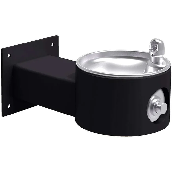 Elkay Outdoor Fountain Wall Mount Non-Filtered, Non-Refrigerated Freeze Resistant Black LK4405FRKBLK