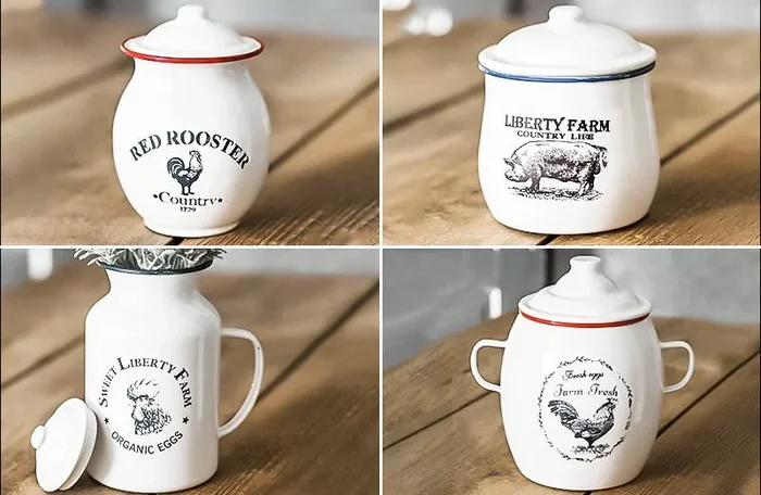 Enamel Kitchen Canisters | Pick Your Style – Decor Steals