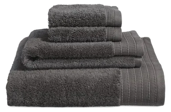 Fendwick Towels in Charcoal – Modern Bath Furniture – Room & Board