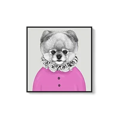 Framed Canvas Wall Art for Living Room, Bedroom Animal in Home Dress Canvas Prints for Home Decoration Ready to Hanging – 24×24 inches