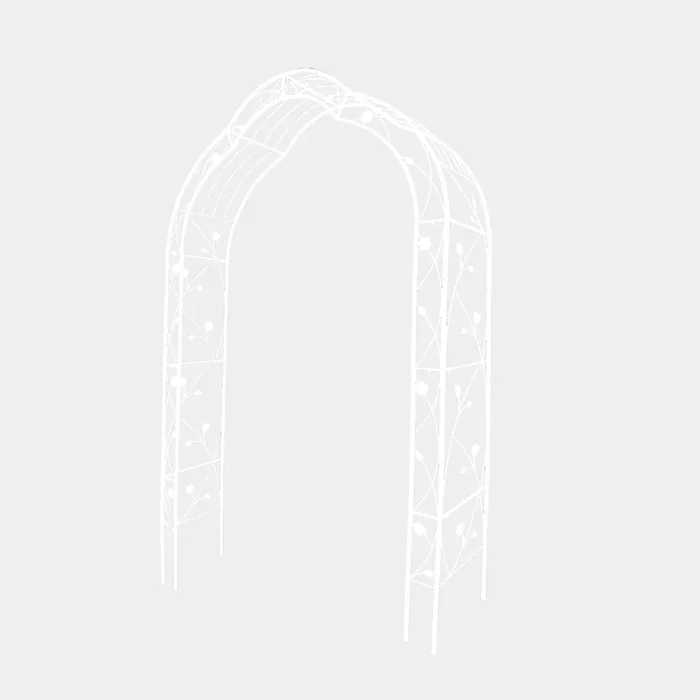 Garden Arbor Trellis Style Metal Arch for Roses, Weddings & Outdoor Decor