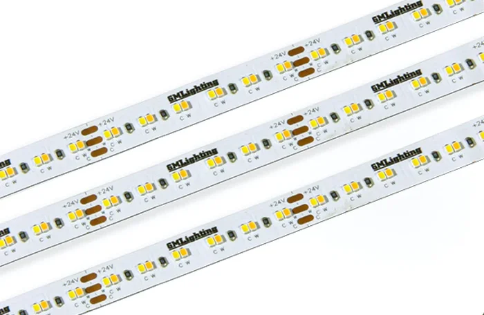 GM Lighting LTR-S Spec Series CCT Tunable White LED Tape 24VDC 100 Foot [30M] 3W Per Foot 2400K-5000K 267Lm Per Foot 3000K White Only Mode (LTR-S-TUN-24V-3.0W-100)