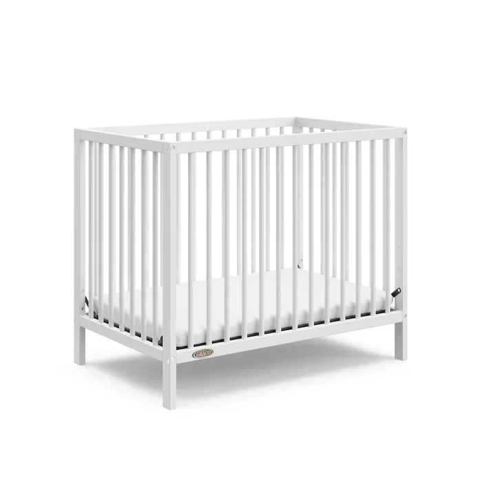 Graco Teddi 4-in-1 Convertible Mini Crib – White