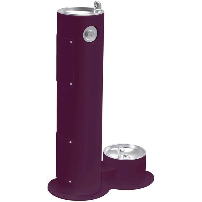 Halsey Taylor 4400DBPUR Outdoor Ftn with Pet Station Non-Filtered Non-Refrigerated Purple