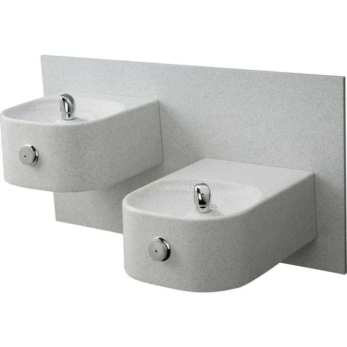 Halsey Taylor 7633006961FR Contour Marblyte Bi-Level Fountain Non-Filtered FR Gray