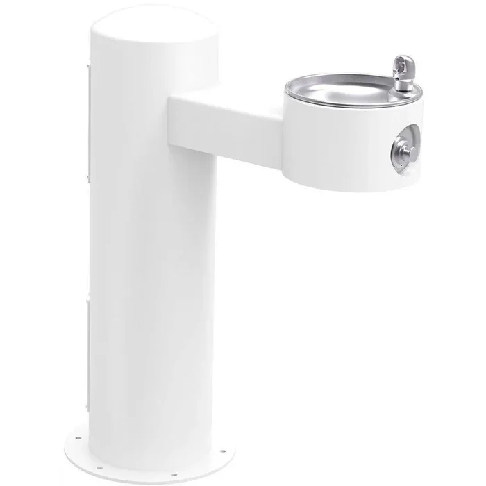 Halsey Taylor Endura II Tubular Outdoor Fountain, Pedestal Non-Filtered Non-Refrigerated Freeze Resistant, White 4410FRKWHT