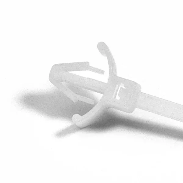 HellermannTyton 1-Piece Cable Tie/Arrowhead Mount With Wings 4.5 Inch Long 18 Pound 0.19-0.22 Inch Mounting Hole PA66 Natural 1000 Per Package (T18RWPM9M4)