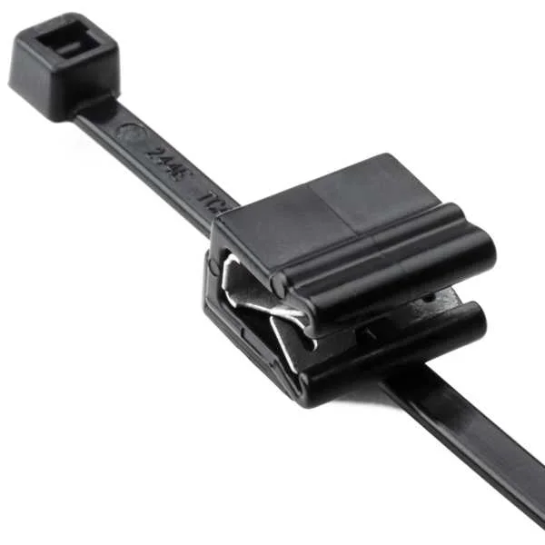 HellermannTyton 2-Piece Cable Tie And Edge Clip 6.0 Inch Long EC4B 1 500 Per Package (156-00856)