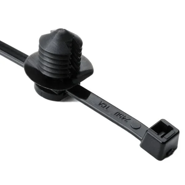HellermannTyton 2-Piece Cable Tie/Fir Tree Mount 12.0 Inch Long .38 Inch 500 Per Package (156-00092)