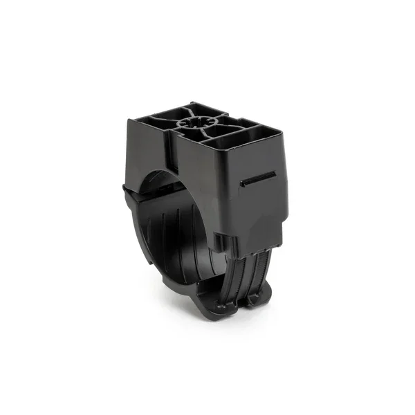 HellermannTyton 3/8 Inch Threaded Rod Mount Ratchet Clamp 1.42-2.0 Inch Bundle Diameter PA66HIRHSUV Black 25 Per Bag (151-03990)