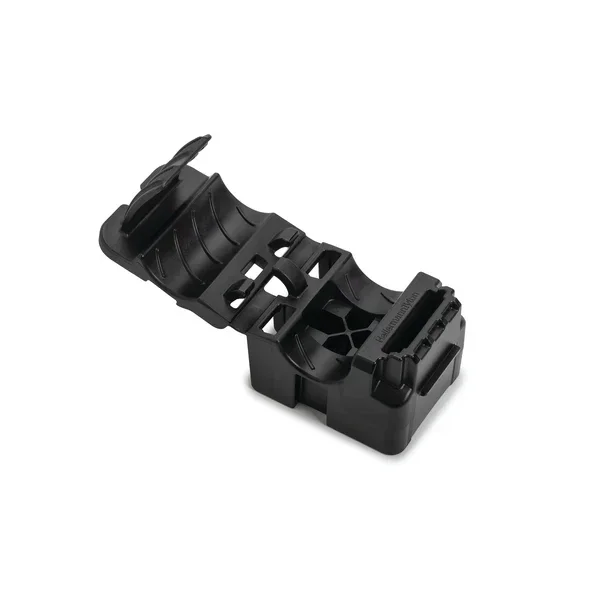 HellermannTyton Stud Mount Ratchet Clamp For M6 Stud 0.50 – 0.77 Inch Bundle Diameter PA66HIRHSUV Black 150 Per Bag (151-03544)