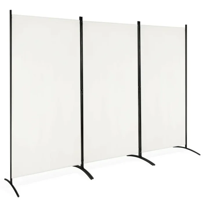 Hivvago 3-Panel Room Divider Folding Privacy Partition Screen for Office Room