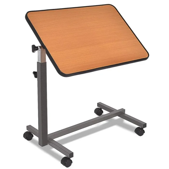 Hivvago Over Bed Food Tray Small Rolling Computer Table