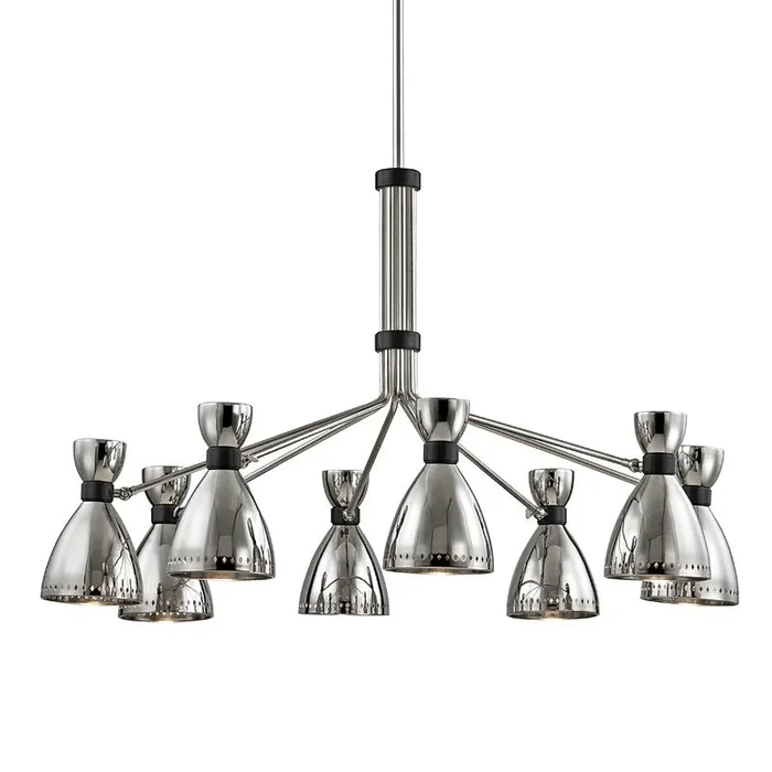 Hudson Valley – Eight Light Chandelier – Solaris – 4148PN