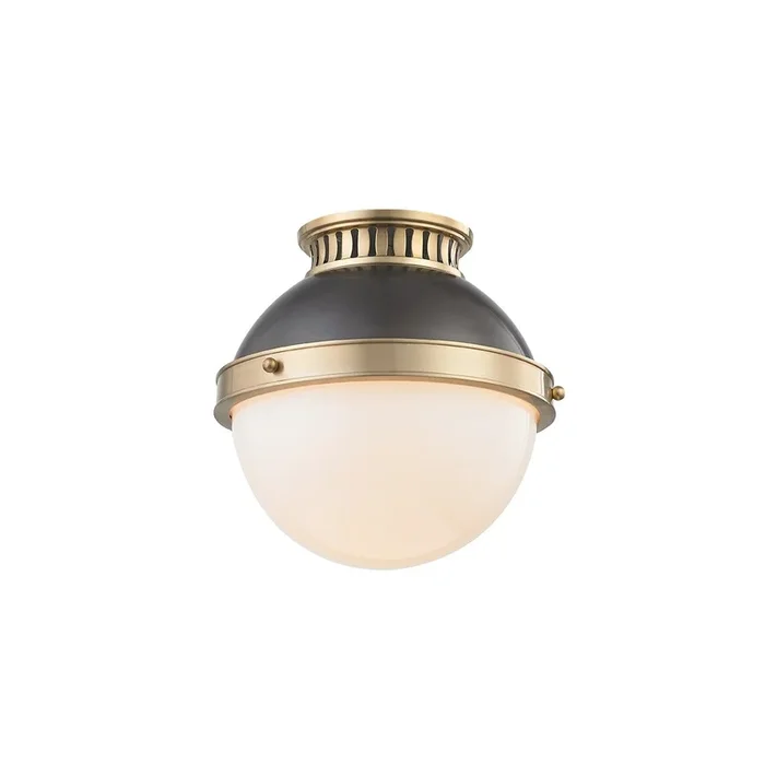 Hudson Valley – One Light Flush Mount – Latham – 4009ADB