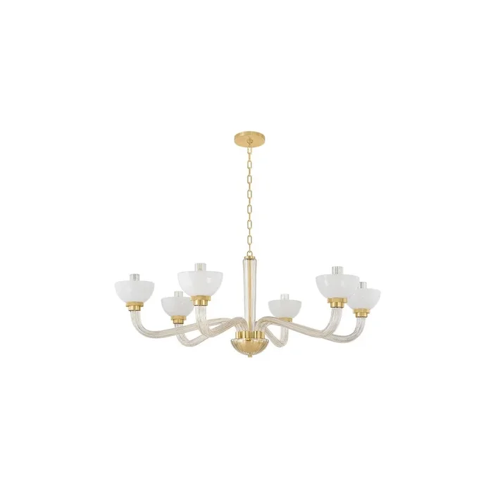 Hudson Valley – Six Light Chandelier – St. Lawrence – 3306AGB
