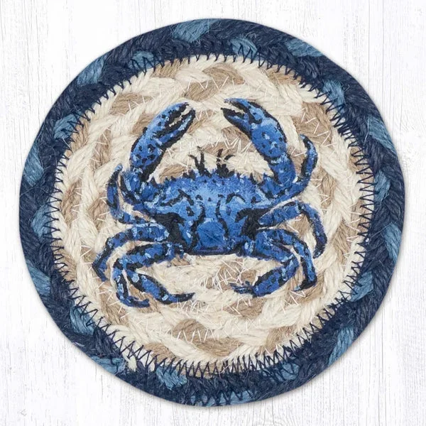 IC-362 Crab Dark Blue Individual 5″ Coaster