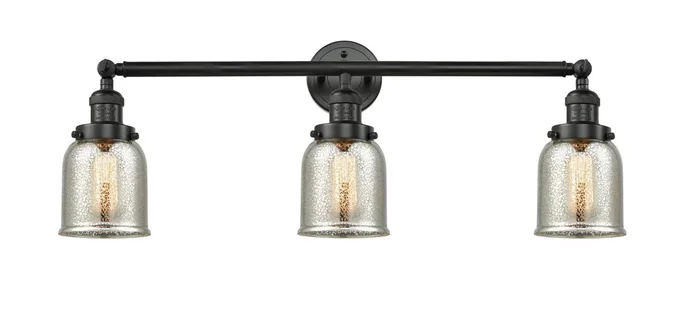Innovations – 205-BK-G58 – Three Light Bath Vanity – Franklin Restoration – Matte Black
