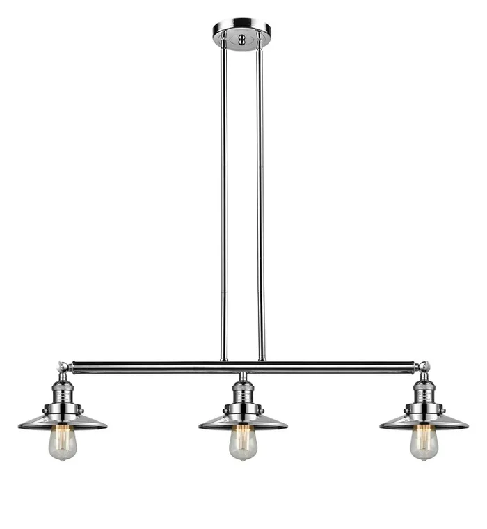 Innovations – 213-PN-M1-LED – LED Island Pendant – Franklin Restoration – Polished Nickel – 213PNM1LED