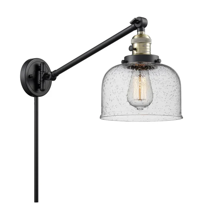 Innovations – 237-BAB-G74-LED – LED Swing Arm Lamp – Franklin Restoration – Black Antique Brass – 237BABG74LED