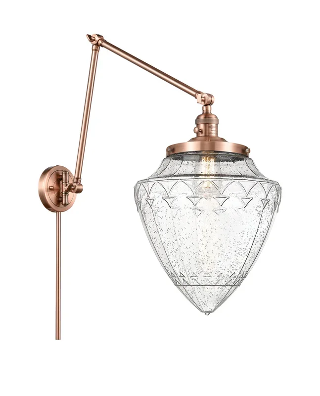 Innovations – 238-AC-G664-12 – One Light Swing Arm Lamp – Franklin Restoration – Antique Copper – 238ACG66412