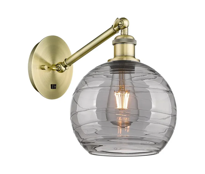 Innovations – 317-1W-AB-G1213-8SM – One Light Wall Sconce – Ballston – Antique Brass – 3171WABG12138SM
