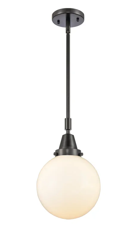 Innovations – 447-1S-BK-G201-8 – One Light Mini Pendant – Caden – Matte Black – 4471SBKG2018