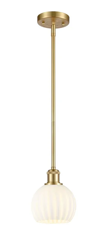 Innovations – 516-1S-SG-G1217-6WV – LED Mini Pendant – Ballston – Satin Gold – 5161SSGG12176WV