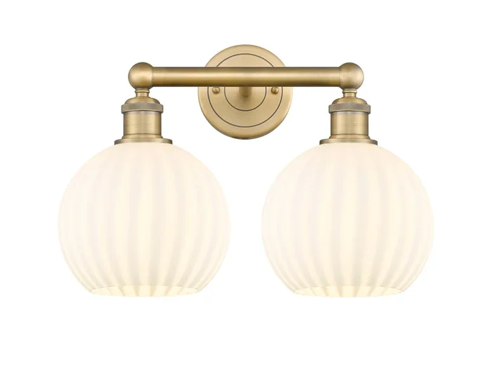Innovations – 616-2W-BB-G1217-8WV – LED Bath Vanity – Edison – Brushed Brass – 6162WBBG12178WV