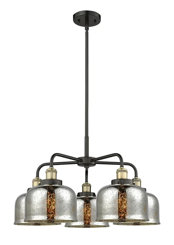 Innovations – 916-5CR-BAB-G78 – Five Light Chandelier – Ballston Urban – Black Antique Brass – 9165CRBABG78