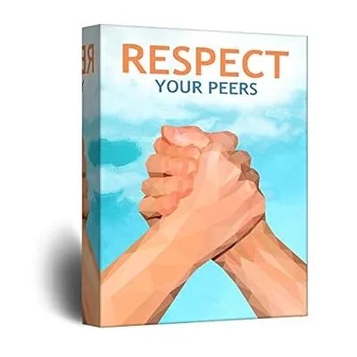 Inspirational Quotes Canvas Wall Art – Respect Your Peers – Giclee Print Gallery Wrap Modern Office Decoration Ready to Hang – 24×36 inches