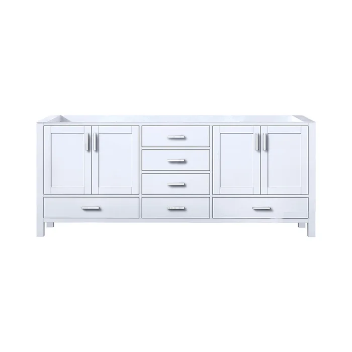 Jacques 80 in. W x 22 in. D White Double Bath Vanity