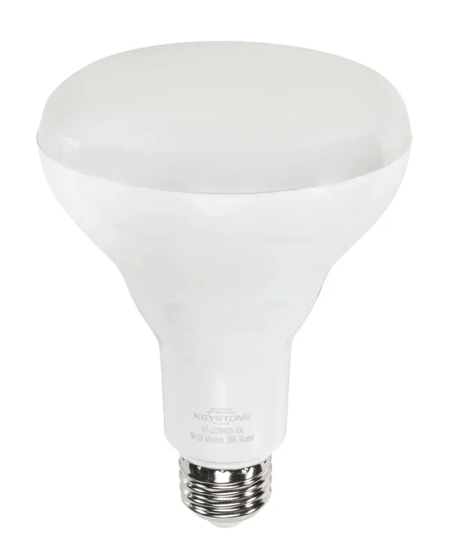 Keystone 65W Equivalent 8W 700Lm BR30 Lamp E26 90 CRI Dimmable 2700K (KT-LED8BR30-927)
