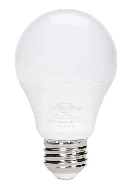 Keystone LED A19 Omni-Directional Bulb 40W Equivalent E26 Medium Base 5000K 80 CRI Generation 3 (KT-LED6A19-O-850 /G3)
