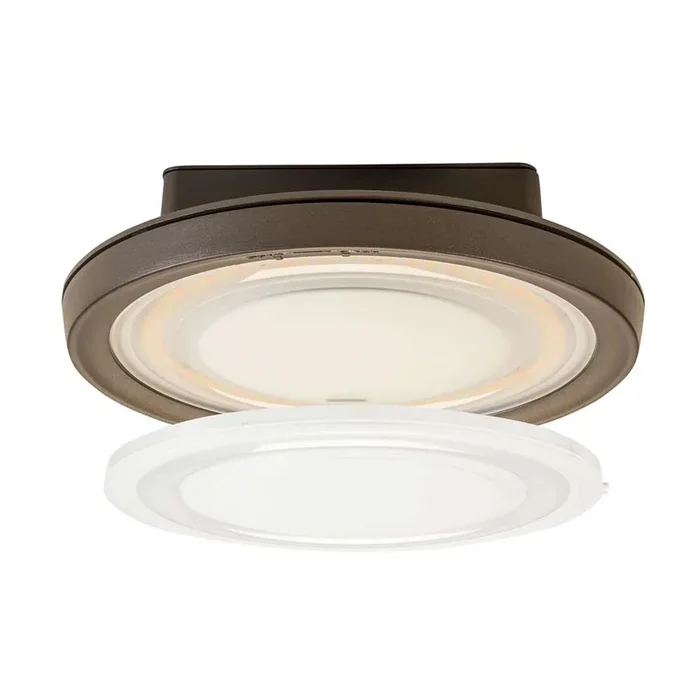 Keystone LED Canopy With OpticSwap Wattage/CCT Selectable 25W/20W/15W 3000K/4000K/5000K Built In Photocell Microwave Sensor Receptacle 9 Inch Housing 120-277V (KT-CLED25PS-S2-OSH-8CSB-VDIM)