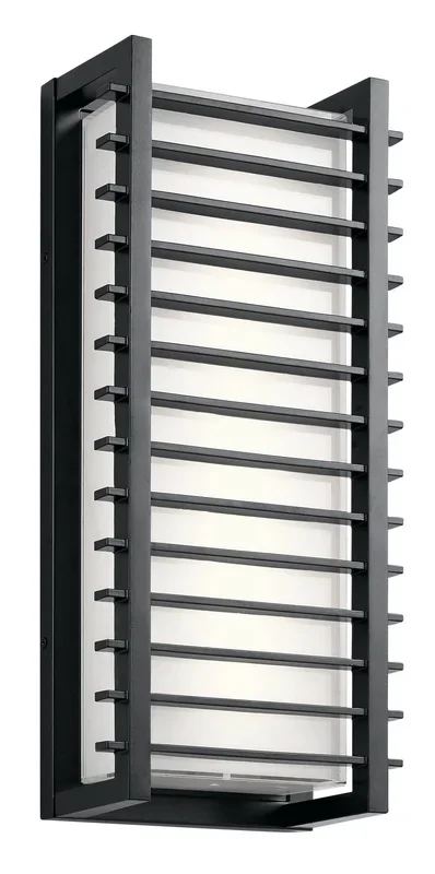 Kichler – LED Outdoor Wall Mount – Rockbridge – 49786BKLED