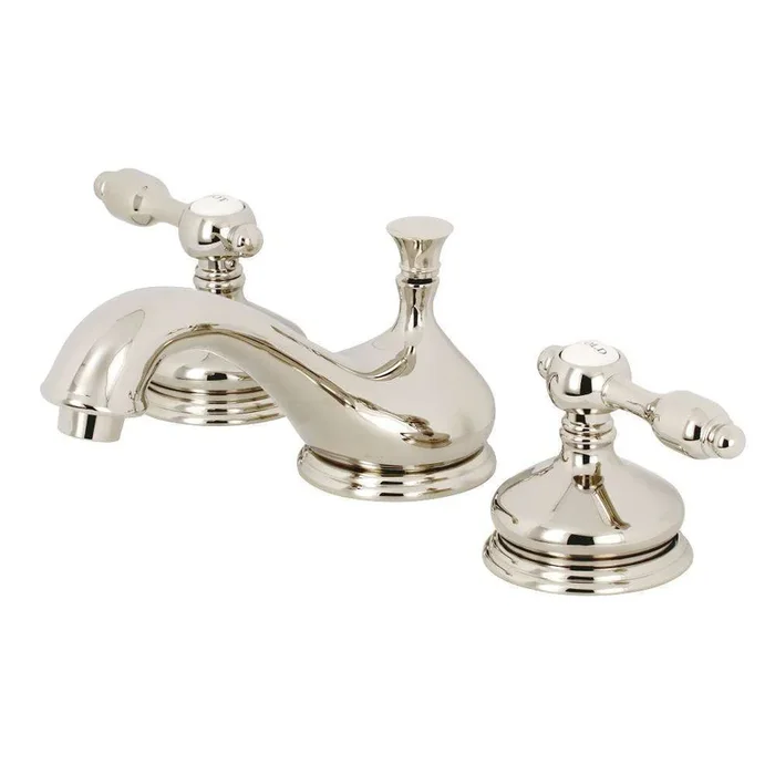Kingston Brass KS1166TAL 8 in. Widespread Bathroom Faucet, Polished Nickel